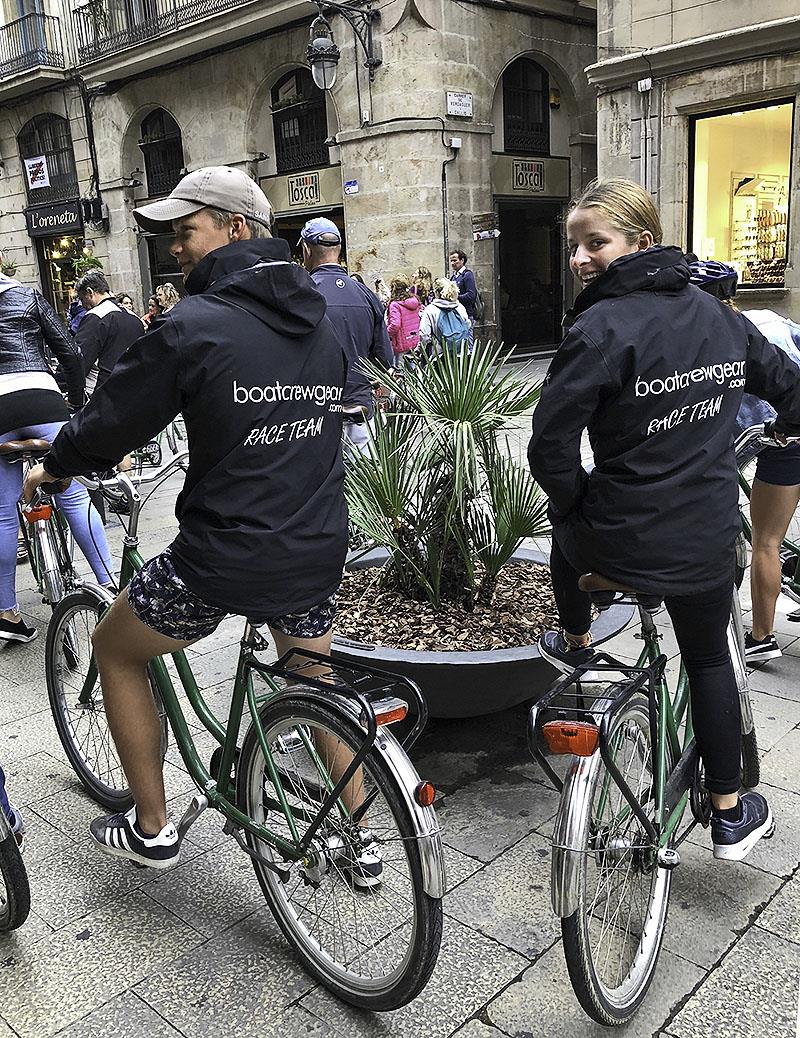 Some time off to explore Barcelona during the Nacra 15 World Championship - Jake Liddell and Emma Jones photo copyright Andrew Hawkins taken at  and featuring the Nacra 15 class