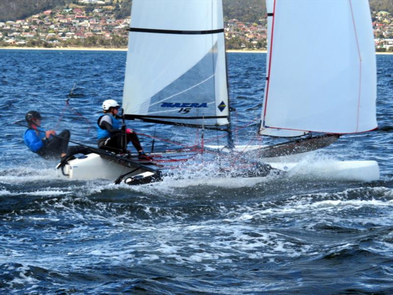 2019 Nacra 15 Australian Championship photo copyright Peter Campell taken at Royal Yacht Club of Tasmania and featuring the Nacra 15 class
