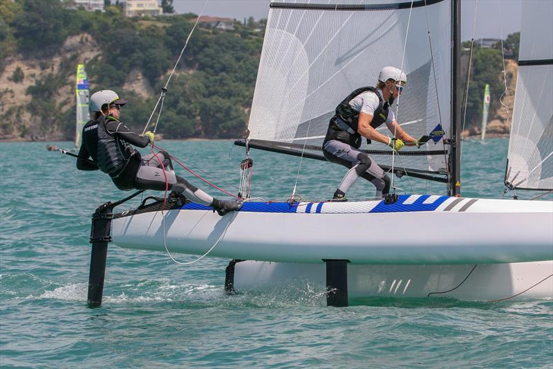 Nacra 15 - Day 1, Oceanbridge NZL Sailing Regatta, February 1, 2019 - photo © Michael Brown, Yachting New Zealand