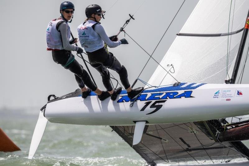 Hempel Youth Sailing Worlds photo copyright World Sailing taken at  and featuring the Nacra 15 class