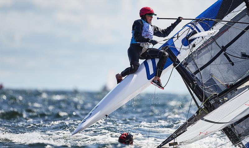 Maja Niemira and Oskar Niemira (POL) on day 2 of the Hempel Youth Sailing World Championships - photo © Robert Hajduk / World Sailing