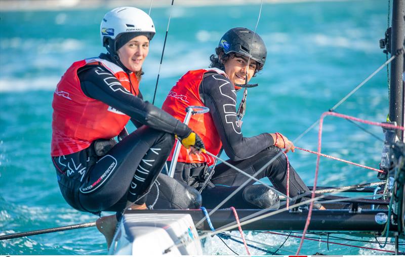 2021 Nacra 15 Worlds at La Grand Motte day 4 photo copyright Didier Hillaire taken at Yacht Club de la Grande Motte and featuring the Nacra 15 class