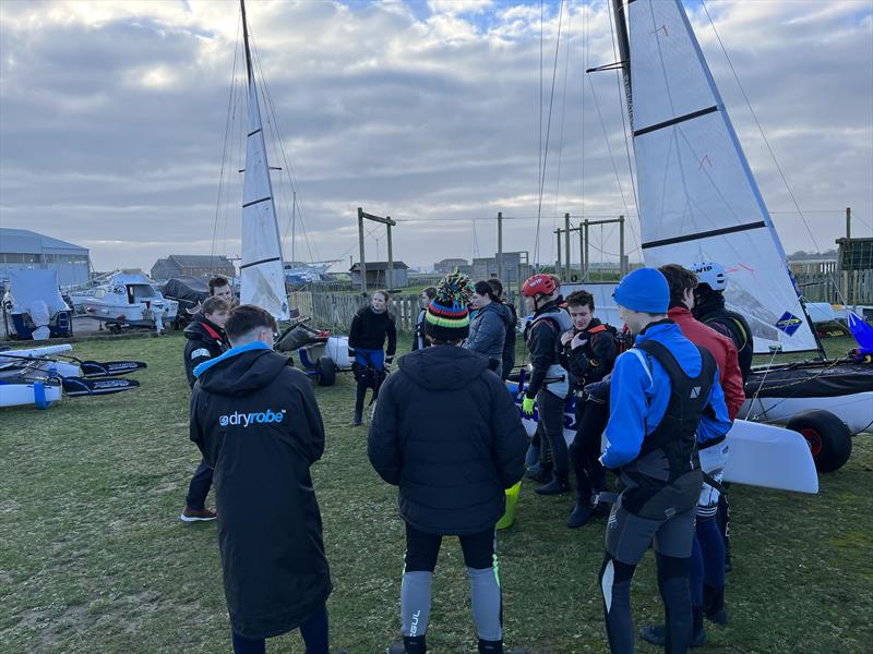 Nacra 15 Training Camp at Calshot photo copyright Roger Cerrato  taken at Calshot Cats and featuring the Nacra 15 class