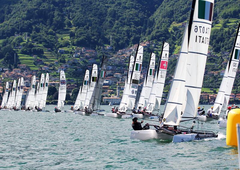 Nacra 50 Year Anniversary Championships at Gravedona, Italy photo copyright Nick Champion / www.championmarinephotography.co.uk taken at Centro Vela Alto Lario and featuring the Nacra 15 class