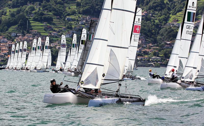 Nacra 50 Year Anniversary Championships at Gravedona, Italy photo copyright Nick Champion / www.championmarinephotography.co.uk taken at Centro Vela Alto Lario and featuring the Nacra 15 class
