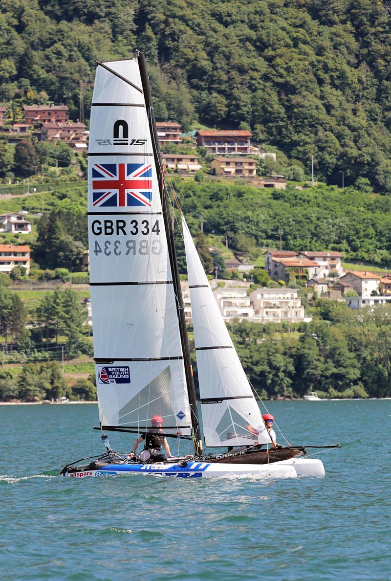 Nacra 50 Year Anniversary Championships at Gravedona, Italy photo copyright Nick Champion / www.championmarinephotography.co.uk taken at Centro Vela Alto Lario and featuring the Nacra 15 class