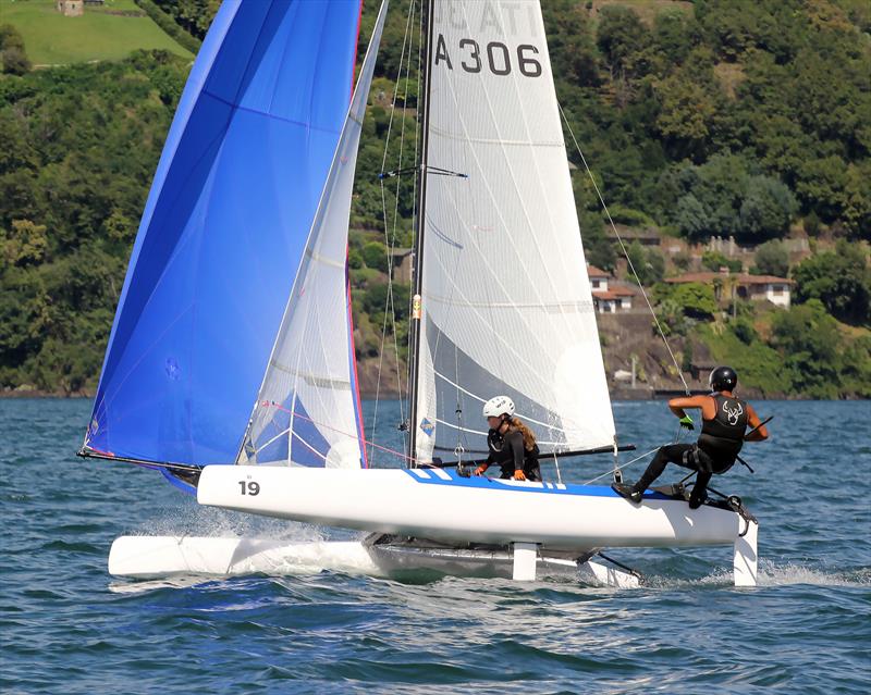Nacra 50 Year Anniversary Championships at Gravedona, Italy photo copyright Nick Champion / www.championmarinephotography.co.uk taken at Centro Vela Alto Lario and featuring the Nacra 15 class