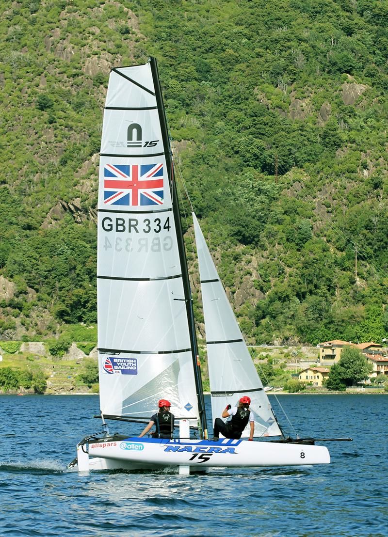 Nacra 50 Year Anniversary Championships at Gravedona, Italy photo copyright Nick Champion / www.championmarinephotography.co.uk taken at Centro Vela Alto Lario and featuring the Nacra 15 class