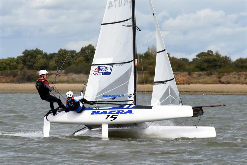 East Coast Piers Race -  Day 1 photo copyright Nick Champion / www.championmarinephotography.co.uk taken at Marconi Sailing Club and featuring the Nacra 15 class