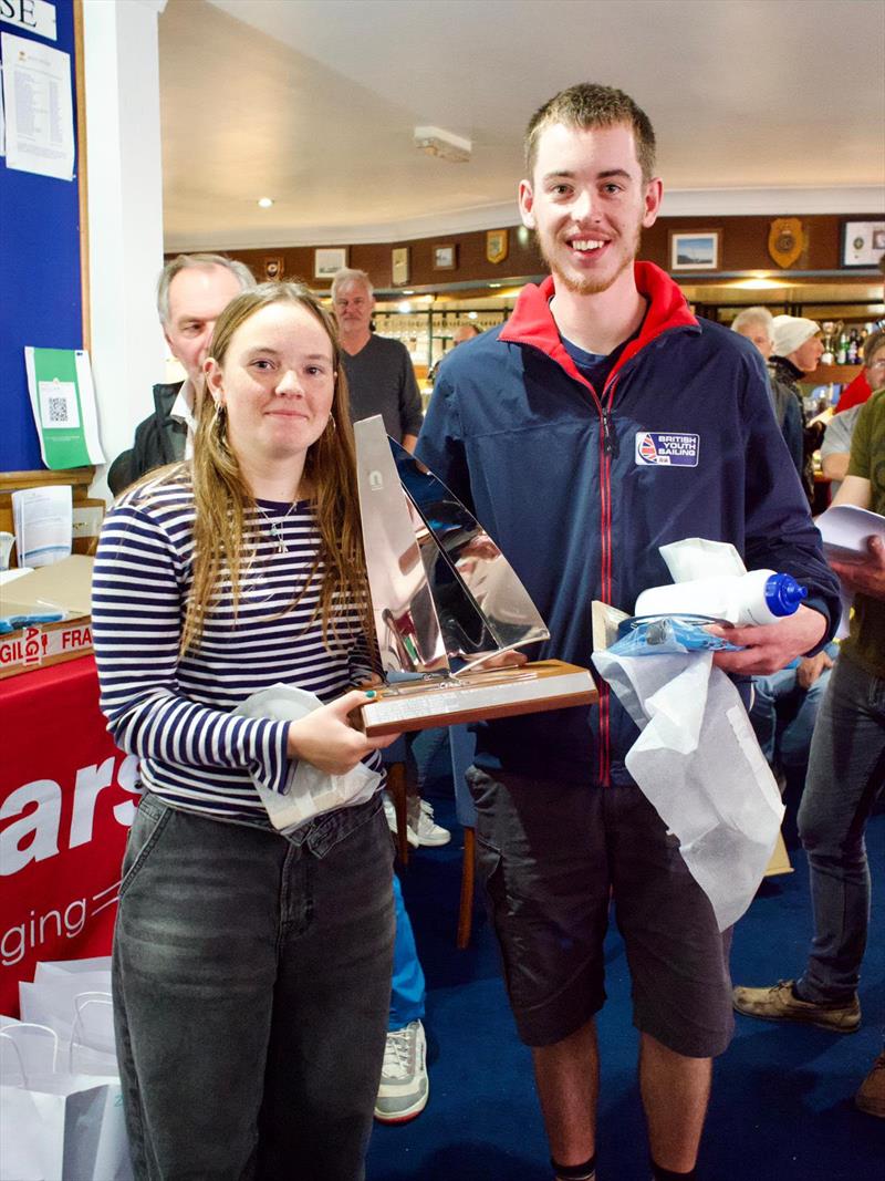 Jess and Patrick win the UK Nacra 15 Nationals 2025 at the Allspars Final Fling - photo © Roger Cerrato