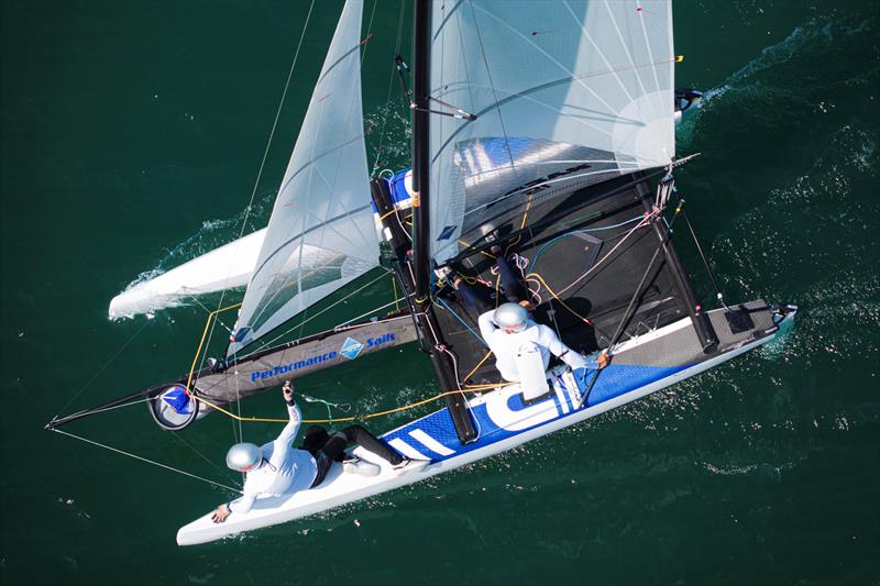 Day 1 - Nacra 15 World Championship at Plymouth - photo © Joe Woodyear / www.chambersfilmandmedia.com