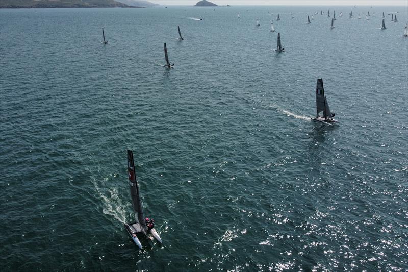 Day 2 - Nacra 15 World Championship at Plymouth photo copyright Joe Woodyear / www.chambersfilmandmedia.com taken at Hooe Point Sailing Club and featuring the Nacra 15 class