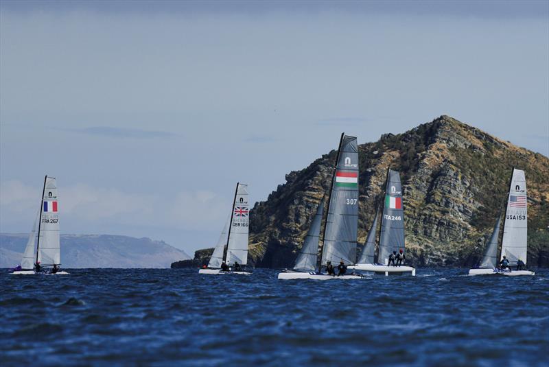 Day 3 - Nacra 15 World Championship at Plymouth photo copyright Joe Woodyear / www.chambersfilmandmedia.com taken at Hooe Point Sailing Club and featuring the Nacra 15 class