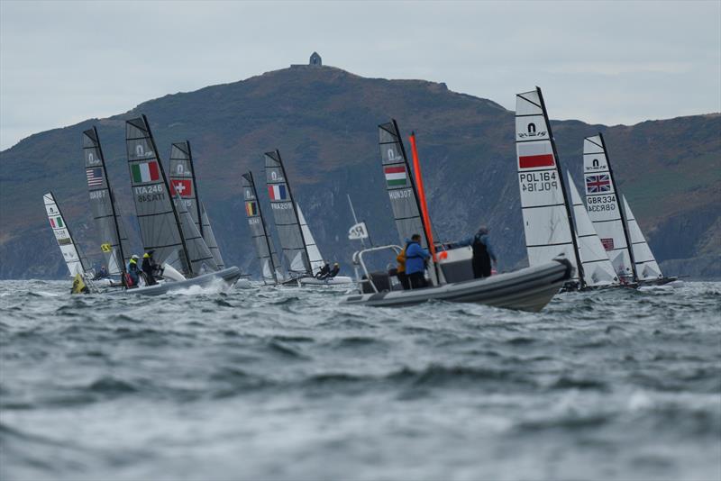 Day 3 - Nacra 15 World Championship at Plymouth photo copyright Joe Woodyear / www.chambersfilmandmedia.com taken at Hooe Point Sailing Club and featuring the Nacra 15 class