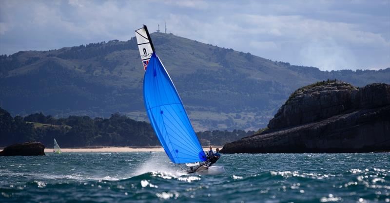 ISAF Sailing World Championship day 6 photo copyright Ocean Images taken at  and featuring the Nacra 17 class