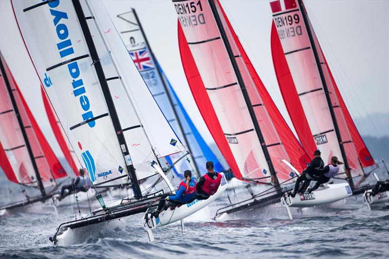 ISAF Sailing World Cup Hyères day 4 photo copyright Richard Langdon / Ocean Images taken at COYCH Hyeres and featuring the Nacra 17 class