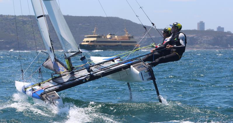 Waterhouse and Darmanin sending it at Sail Sydney - photo © Australian Sailing