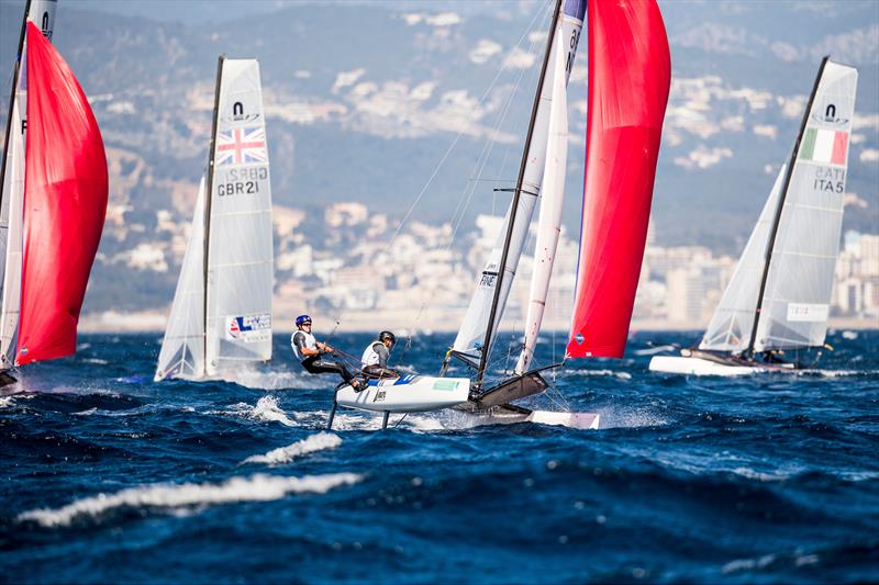 Nacra 17s- 49th Trofeo Princesa Sofia Iberostar, Palma, Spain photo copyright Tomas Moya / Sailing Energy / World Sailing taken at  and featuring the Nacra 17 class