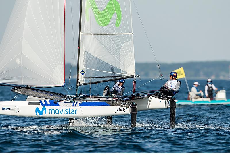 Nacra 17 - Hempel Sailing World Championships - Aarhus, Denmark - August 2018 - photo © Sailing Energy / World Sailing