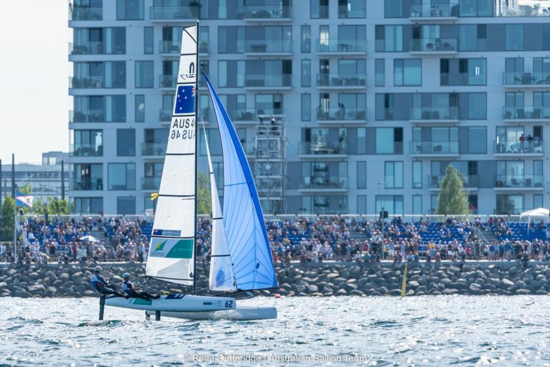 Nathan Outteridge / Haylee Outteridge - 2018 World Championships Aarhus - photo © Beau Outteridge