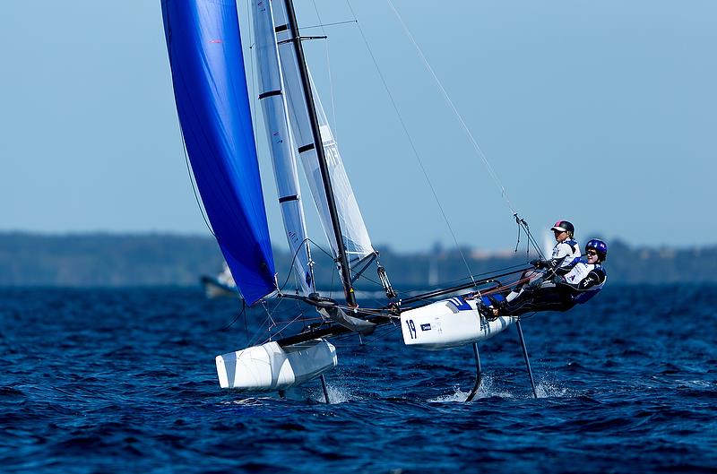 Olivia Mackay / Micah Wilkinson (NZL) - Nacra 17 - Day 8 - Hempel Sailing World Championships 2018 - Aarhus, Denmark, August 2018 - photo © Sailing Energy / World Sailing