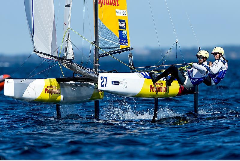 Nacra 17 - Day 8 - Hempel Sailing World Championships, Aarhus, Denmark - August 2018 photo copyright Sailing Energy / World Sailing taken at  and featuring the Nacra 17 class