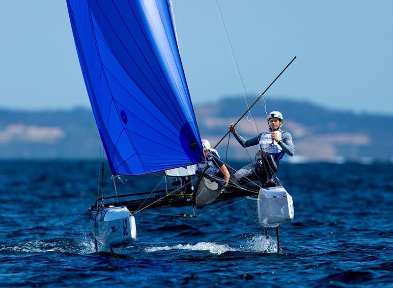 Nathan Outteridge/Haylee Outteridge - World Championships Aarhus 2018 photo copyright Sailing Energy taken at  and featuring the Nacra 17 class