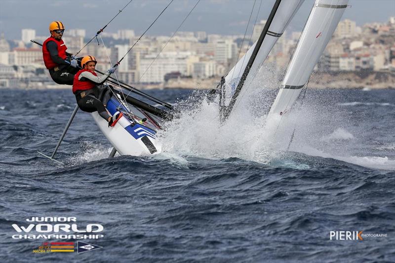 2018 49er, 49erFX & Nacra 17 Junior World Championships - photo © Pierick Jeannoutot