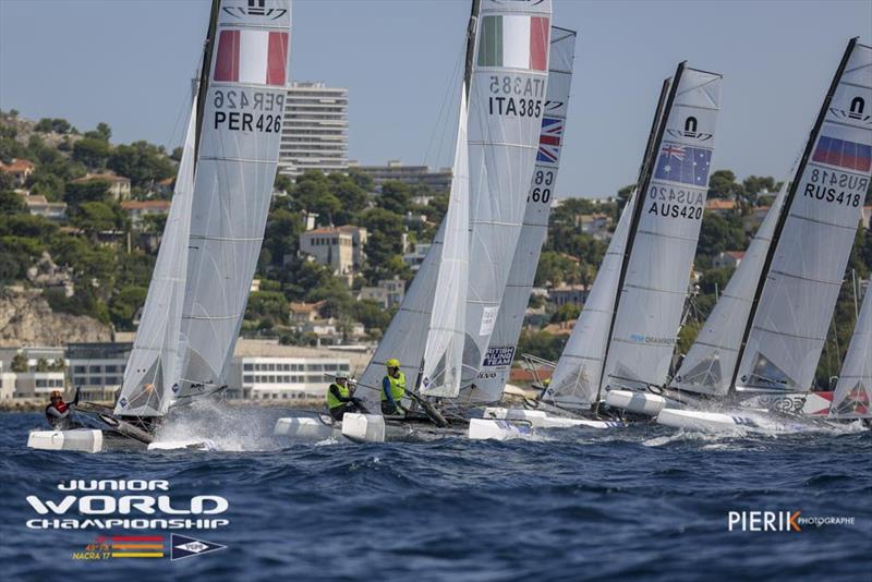 2018 49er, 49erFX & Nacra 17 Junior World Championships - photo © Pierick Jeannoutot