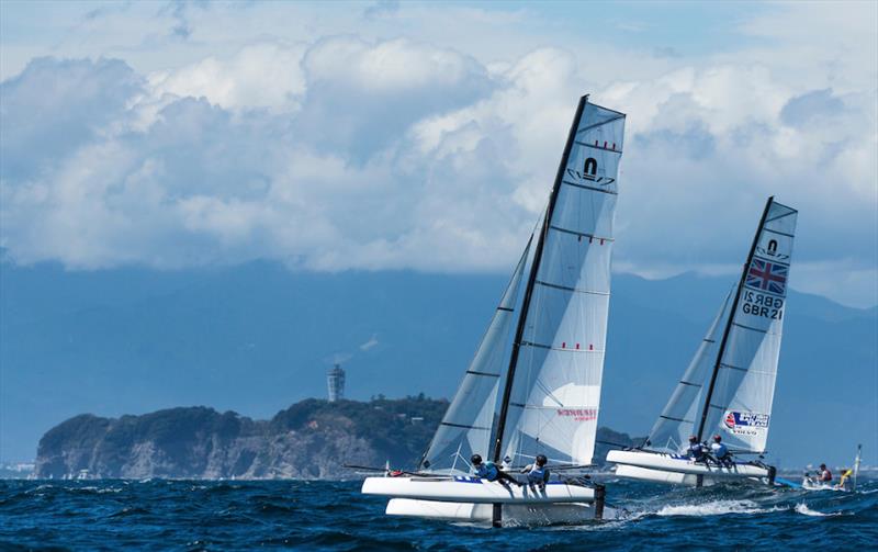 Test event for the Tokyo 2020 Games in Enoshima photo copyright World Sailing taken at  and featuring the Nacra 17 class