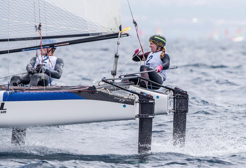 Gemma Jones and Jason Saunders - Nacra 17 - NZL Sailing Team - Trofeo Princesa Sofia Iberostar - Day 3 - April 3, 2019 photo copyright Sailing Energy taken at Real Club Náutico de Palma and featuring the Nacra 17 class