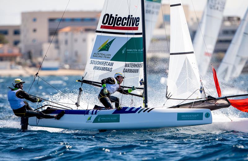 Jason Waterhouse and Lisa Darmanin on day 4 of Trofeo Princesa Sofia Iberostar photo copyright Sailing Energy taken at Real Club Náutico de Palma and featuring the Nacra 17 class