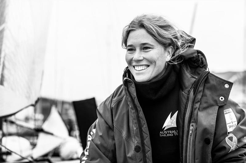 Haylee Outteridge's smile says it all - 2019 49er, 49erFX and Nacra 17 European Championships - photo © Drew Malcolm