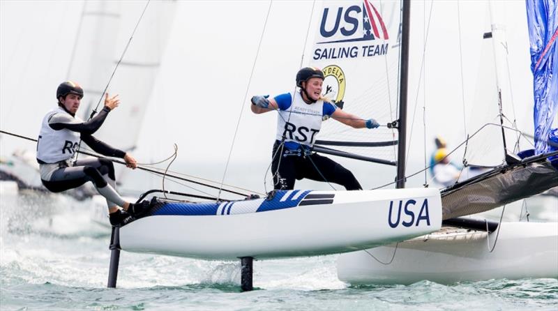 Riley Gibbs and Anna Weis - Ready Steady Tokyo, day 3 - photo © Pedro Martinez / Sailing Energy / World Sailing