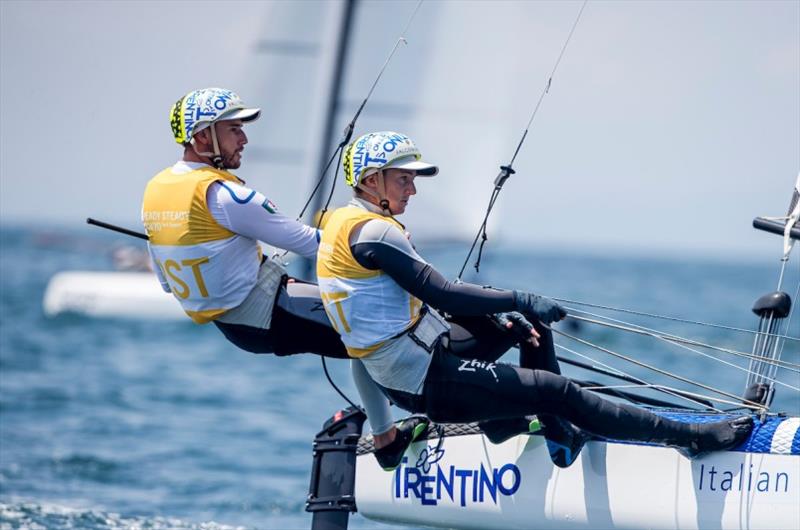 Ruggero Tita and Caterina Banti - Ready Steady Tokyo, day 4 photo copyright Jesus Renedo / Sailing Energy / World Sailing taken at  and featuring the Nacra 17 class