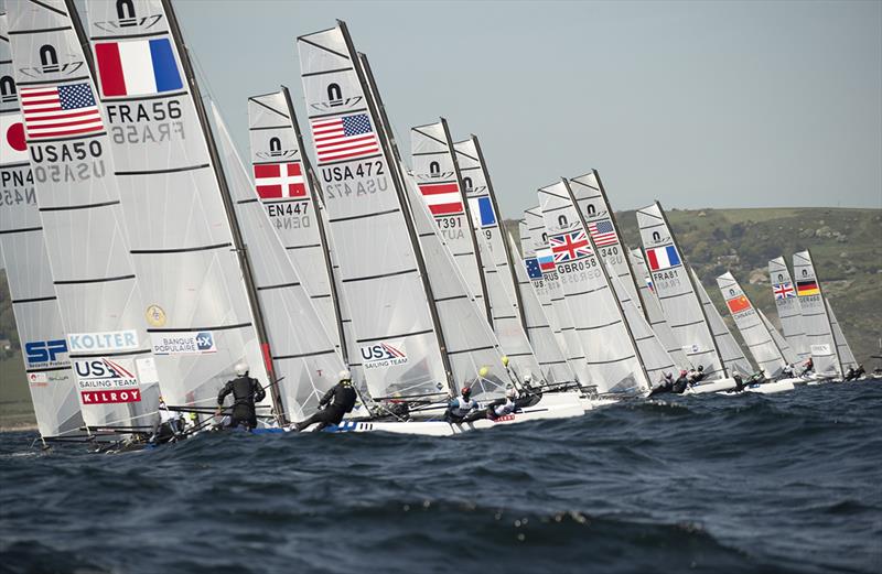 49er FX and Nacra 17 Europeans photo copyright Lloyd Images taken at  and featuring the Nacra 17 class