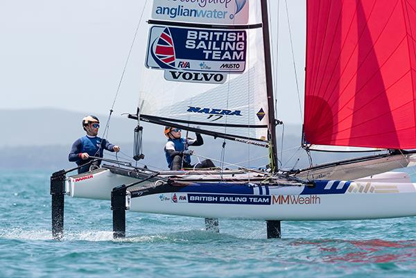 Hyundai 49er, 49erFX & Nacra 17 Oceania Championship - Day 2 photo copyright Matias Capizzano taken at Royal Akarana Yacht Club and featuring the Nacra 17 class