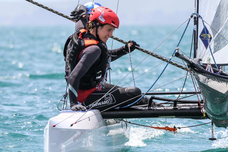 Nacra 17 - Hyundai World Championships, Oceania Championship, Day 2, November 26, 2019, Royal Akarana Yacht Club photo copyright Richard Gladwell / Sail-World.com taken at Royal Akarana Yacht Club and featuring the Nacra 17 class