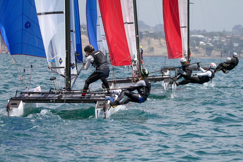 Nacra 17 - Hyundai World Championships, Oceania Championship, Day 2, November 26, 2019, Royal Akarana Yacht Club. - photo © Richard Gladwell / Sail-World.com
