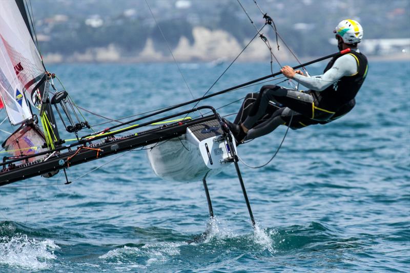 Nacra 17 - Hyundai World Championships, Oceania Championship, Day 2, November 26, 2019, Royal Akarana Yacht Club photo copyright Richard Gladwell / Sail-World.com taken at Royal Akarana Yacht Club and featuring the Nacra 17 class