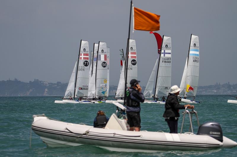 Nacra 17 - Hyundai World Championships, Oceania Championship, Day 3, November 27, 2019, Royal Akarana Yacht Club photo copyright Richard Gladwell / Sail-World.com taken at Royal Akarana Yacht Club and featuring the Nacra 17 class