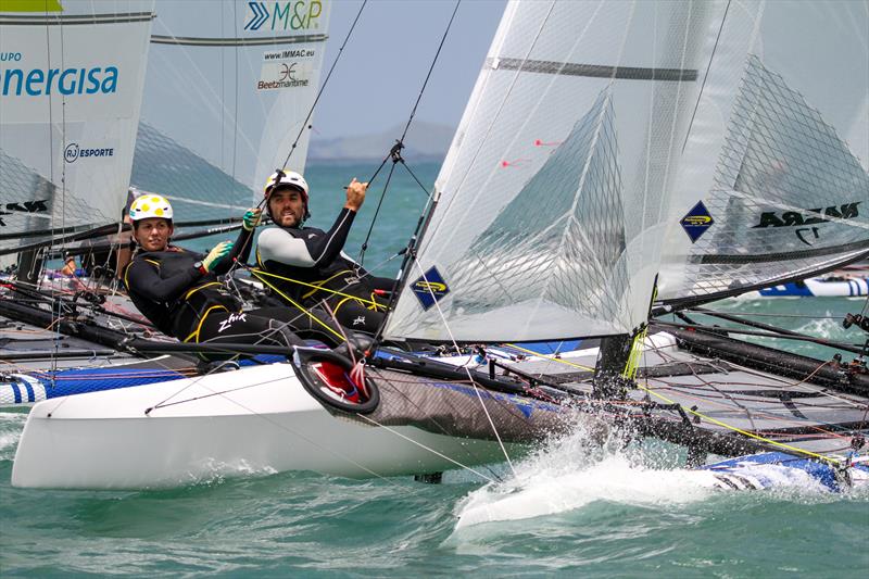 Nacra 17 - Hyundai World Championships, Oceania Championship, Day 3, November 27, 2019, Royal Akarana Yacht Club photo copyright Richard Gladwell / Sail-World.com taken at Royal Akarana Yacht Club and featuring the Nacra 17 class