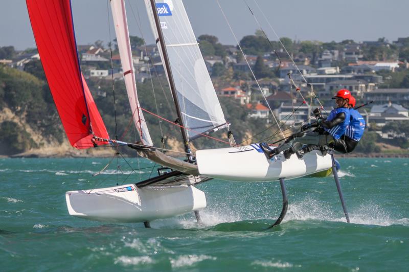 Nacra 17 - Hyundai World Championships, Oceania Championship, Day 1, November 25, 2019, Royal Akarana Yacht Club photo copyright Richard Gladwell / Sail-World.com taken at Royal Akarana Yacht Club and featuring the Nacra 17 class