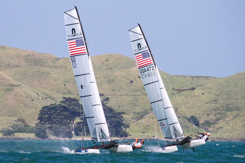 Nacra 17 - Hyundai World Championships, Oceania Championship, Day 1, November 25, 2019, Royal Akarana Yacht Club photo copyright Richard Gladwell / Sail-World.com taken at Royal Akarana Yacht Club and featuring the Nacra 17 class