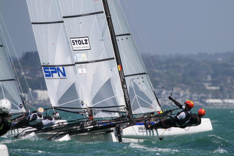 Nacra 17 - Hyundai World Championships, Oceania Championship, Day 1, November 27, 2019, Royal Akarana Yacht Club photo copyright Richard Gladwell / Sail-World.com taken at Royal Akarana Yacht Club and featuring the Nacra 17 class