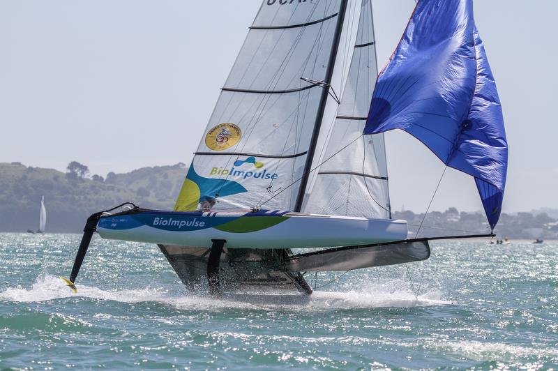 Nacra 17 - Hyundai World Championships, Oceania Championship, Day 1, November 27, 2019, Royal Akarana Yacht Club photo copyright Richard Gladwell / Sail-World.com taken at Royal Akarana Yacht Club and featuring the Nacra 17 class