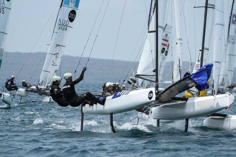 Nacra 17 - Hyundai Worlds - Day 4, December 6, 2019 , Auckland NZ - photo © Richard Gladwell / Sail-World.com