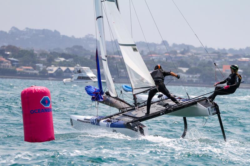 Nacra 17 - Hyundai Worlds - Day 4, December 6, 2019 , Auckland NZ - photo © Richard Gladwell / Sail-World.com