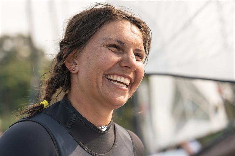 Lisa Darmanin - Hyundai 49er, 49erFX & Nacra 17 World Championships photo copyright Beau Outteridge taken at Royal Akarana Yacht Club and featuring the Nacra 17 class