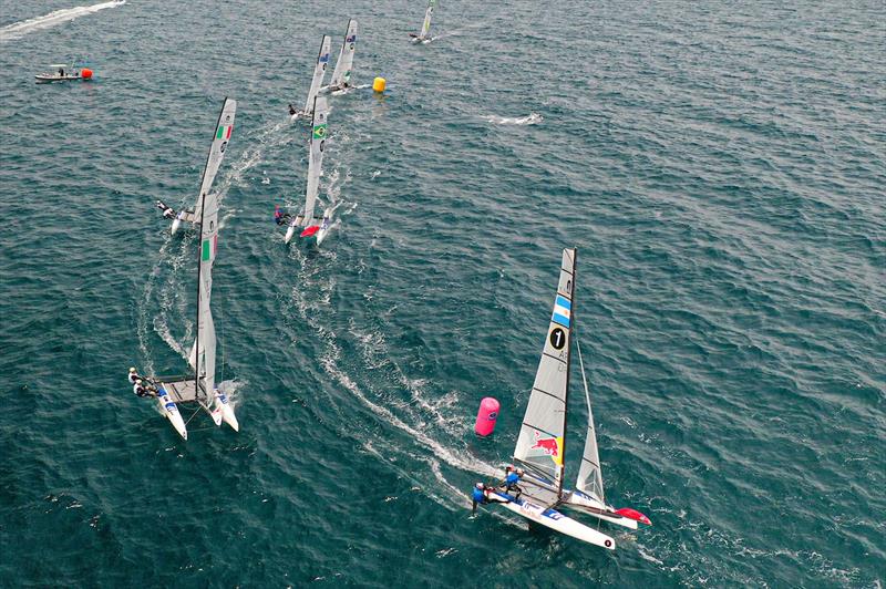 2019 Hyundai 49er, 49erFX and Nacra 17 World Championships - Day 5 photo copyright Sailing Energy taken at Royal Akarana Yacht Club and featuring the Nacra 17 class